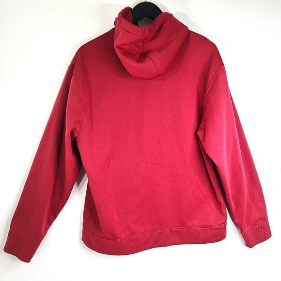 Under Armour Loose Dark Red Pull Over Hooded Sweater - Picture 5 of 6